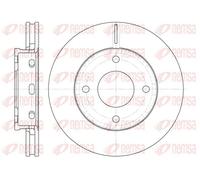 2x Brake disc Front Axle Vented 6680.10 REMSA for SMART MITSUBISHI