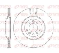 2x Brake disc Front Axle Vented 6691.10 REMSA for PEUGEOT CITROËN