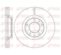 2x Brake disc Front Axle Vented 6693.10 REMSA for PEUGEOT 407 607 407 SW
