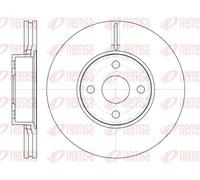 2x Brake disc Front Axle Vented 6704.10 REMSA for HYUNDAI TOYOTA