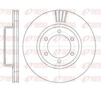 2x Brake disc Front Axle Vented 6706.10 REMSA for TOYOTA LAND CRUISER PRADO