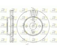 2x Brake disc Front Axle Vented 6742.10 ROADHOUSE for TOYOTA COROLLA