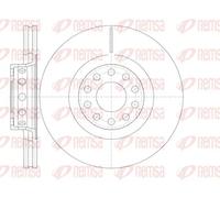 2x Brake disc Front Axle Vented 6781.10 REMSA for AUDI VW
