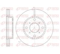 2x Brake disc Front Axle Vented 6804.10 REMSA for HONDA PRELUDE Mk IV ACCORD VI