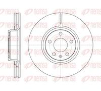 2x Brake disc Front Axle Vented 6807.10 REMSA for AUDI A6 C6 A6 C6 Avant A8 D3