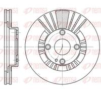 REMSA FRONT 2 X BRAKE DISC 681210 FOR MAZDA
