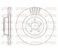 2x Brake disc Front Axle Vented 6816.10 REMSA for SUBARU IMPREZA Saloon FORESTER