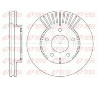 2x Brake disc Front Axle Vented 6840.10 REMSA for MAZDA EUNOS 500 XEDOS 9