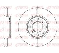 2x Brake disc Front Axle Vented 6844.10 REMSA for HONDA LOGO JAZZ II