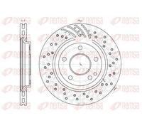 REMSA FRONT 2 X BRAKE DISC 685910 FOR MERCEDES-BENZ