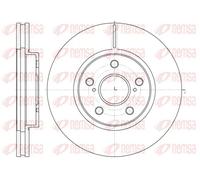 2x Brake disc Front Axle Vented 6862.10 REMSA for TOYOTA LEXUS