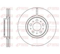 2x Brake disc Front Axle Vented 6866.10 REMSA for VOLVO XC90 I S60 I V70 Mk II