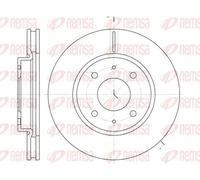 2x Brake disc Front Axle Vented 6890.10 REMSA for MITSUBISHI GALANT Mk VI Estate