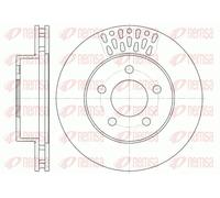 REMSA FRONT 2 X BRAKE DISC 689510 FOR JEEP