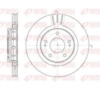 2x Brake disc Front Axle Vented 6896.10 REMSA for MITSUBISHI CITROËN PEUGEOT