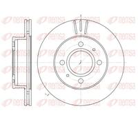 2x Brake disc Front Axle Vented 6927.10 REMSA for HYUNDAI AMICA / ATOZ