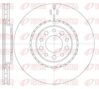 2x Brake disc Front Axle Vented 6965.10 REMSA for ALFA ROMEO GIULIETTA 159 BRERA