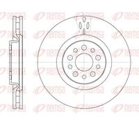 2x Brake disc Front Axle Vented 6980.10 REMSA for FIAT CITROËN PEUGEOT LANCIA