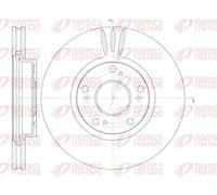 2x Brake disc Front Axle Vented 6985.10 REMSA for HONDA ACCORD VI ACCORD VII