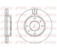 2x Brake disc Front Axle Vented 6987.10 REMSA for HYUNDAI ELANTRA III MATRIX