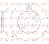 2x Brake disc Front Axle Vented 6990.10 REMSA for KIA HYUNDAI