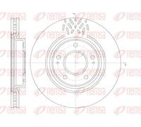 2x Brake disc Front Axle Vented 6996.10 REMSA for MITSUBISHI GRANDIS