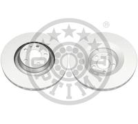 2x Brake disc Front Axle Vented BS-7538HC OPTIMAL for AUDI A6 C6 A6 C6 Avant