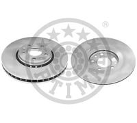 2x Brake disc Front Axle Vented BS-8302HC OPTIMAL for RENAULT LATITUDE CLIO IV