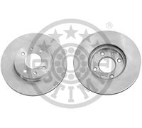 2x Brake disc Front Axle Vented BS-8550C OPTIMAL for HYUNDAI KIA