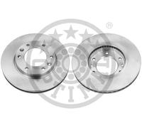 2x Brake disc Front Axle Vented BS-8556C OPTIMAL for KIA SEDONA Mk II