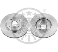 2x Brake disc Front Axle Vented BS-8738C OPTIMAL for MAZDA 2
