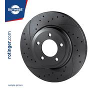 2x Brake disc Front Axle Vented RT 2485-GL T5 ROTINGER for AUDI VW SEAT