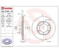 BREMBO 09.5194.10 Brake disc