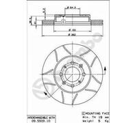 BREMBO 09.5509.75 Brake disc