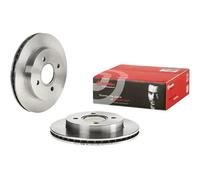 2x Brake disc internally vented 09.5708.10 BREMBO for FORD AC