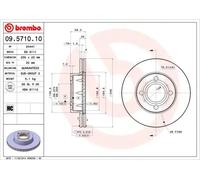 BREMBO 09.5710.10 Brake disc