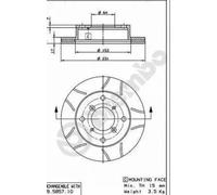 BREMBO 09.5857.75 Brake disc