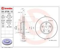BREMBO 09.6708.10 Brake disc