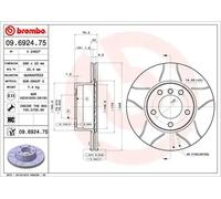 BREMBO Brake disc BMW 09.6924.75 34111163013,34111163081,34111164839 Brake rotor,Brake discs,Brake rotors 34116767061