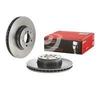 2x Brake disc internally vented 09.8555.21 BREMBO for LAND ROVER