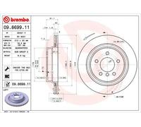 BREMBO Brake Disc Vented Rear Axle Braking Left Fits BMW 3 Series Z3 Wiesmann