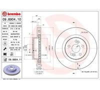 BREMBO 09.8904.11 Brake disc