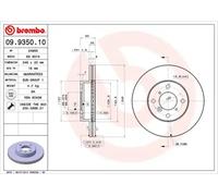 BREMBO 09.9350.10 Brake disc