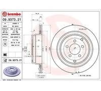 RANGE ROVER Single Brembo Coated Brake Disc Rear 2002-2012