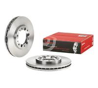 2x Brake disc internally vented 09.A055.10 BREMBO for NISSAN