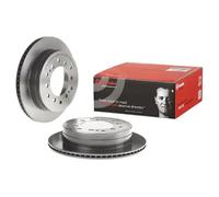 2x Brake disc internally vented 09.A334.11 BREMBO for TOYOTA LAND CRUISER 80