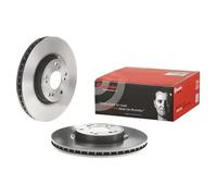 BREMBO 2x Brake Discs Vented Front Axle Braking Fits Honda Civic CR-V 09.A407.11