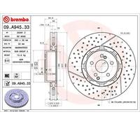 Brembo 09.A945.33 Brake Disc Front Fits Mercedes-Benz AMG GT C-Class CLS E-Class