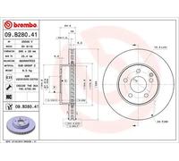 Brembo 09.B280.41 Prime Brake Disc