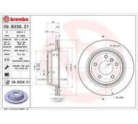 2x Brake disc internally vented 09.B338.21 BREMBO for BMW 3 Touring 3 1 3 Coupe